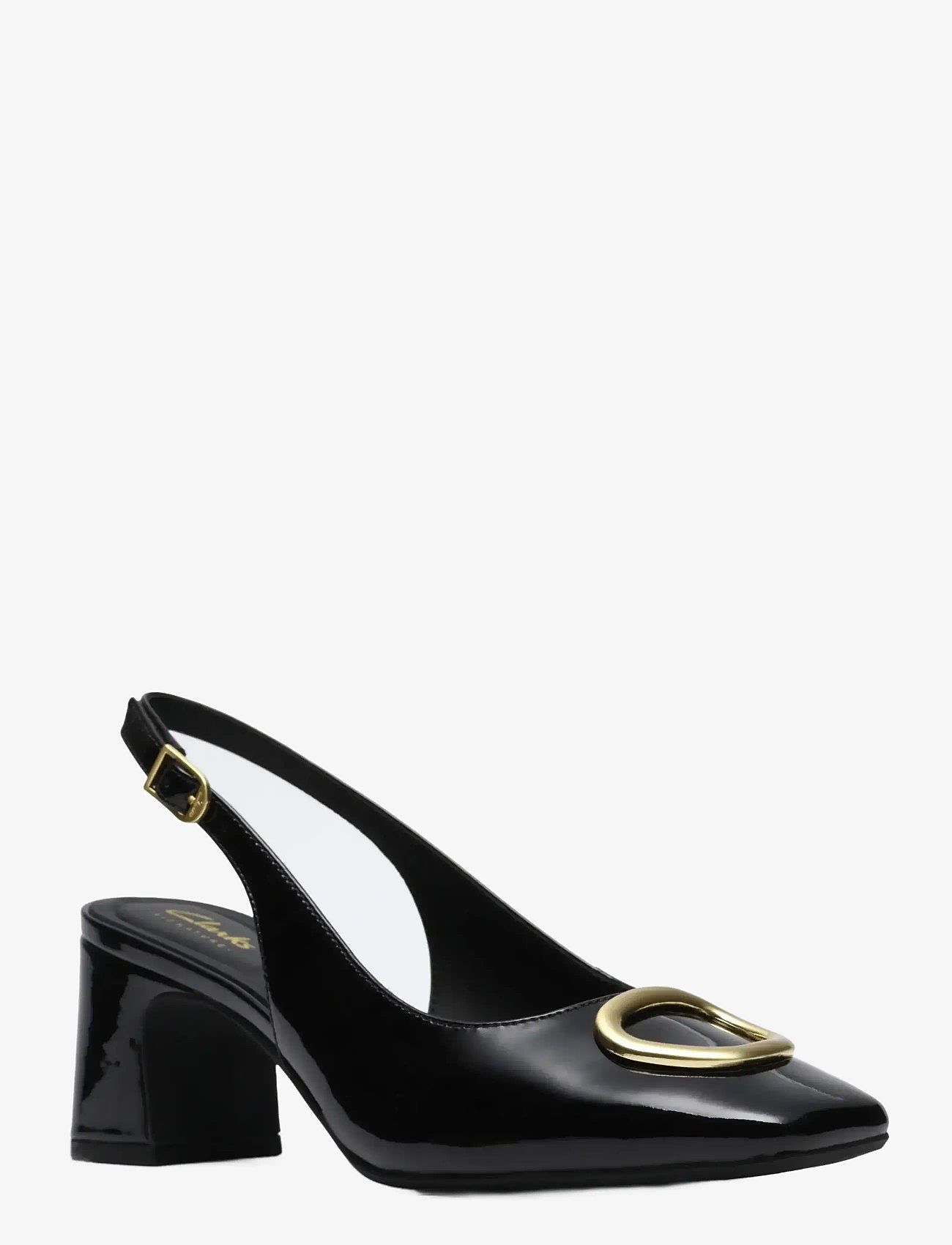 Clarks - Fernie Sling D - slingbacks mit absatz - black pat lea - 0