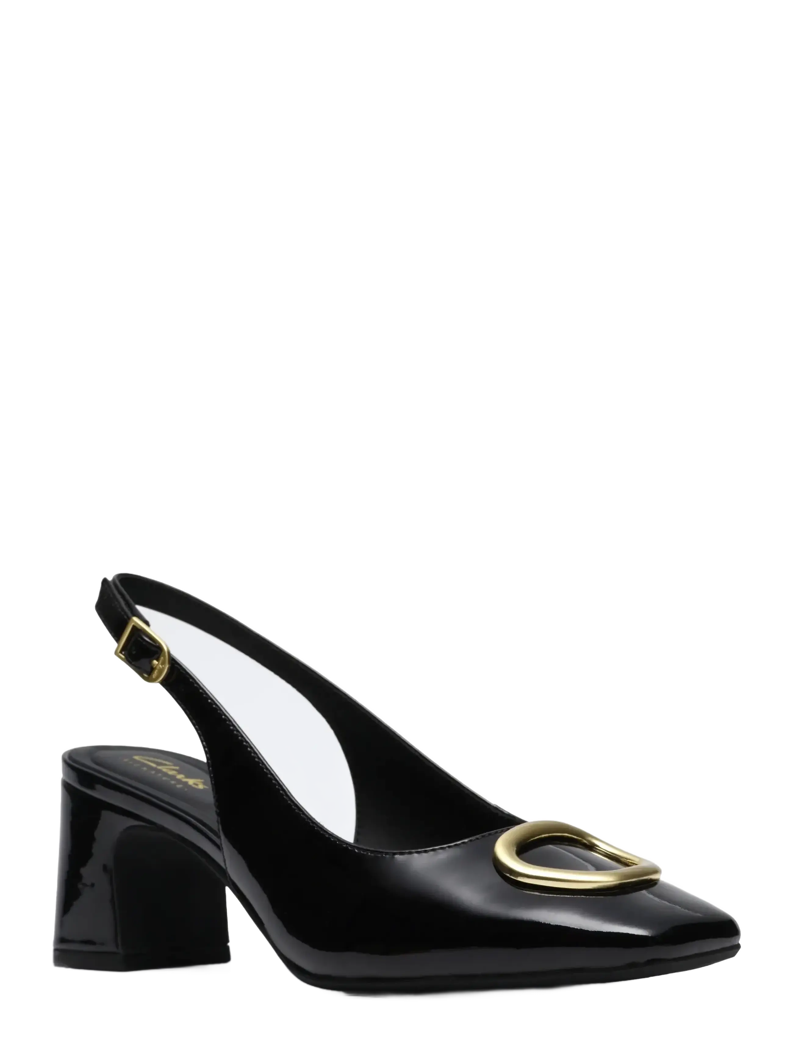 Clarks Fernie Sling D - Nyheter - BLACK PAT LEA / black