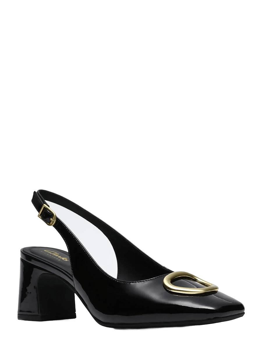 Clarks - Fernie Sling D - kontsaga slingback-kingad - black pat lea - 0