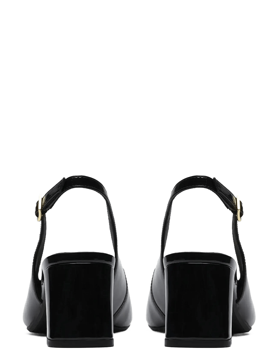 Clarks - Fernie Sling D - kontsaga slingback-kingad - black pat lea - 1