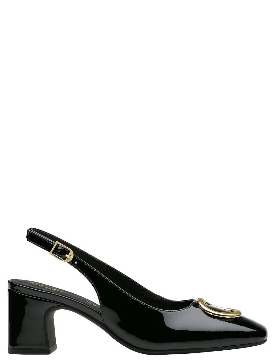 Clarks - Fernie Sling D - kontsaga slingback-kingad - black pat lea - 2