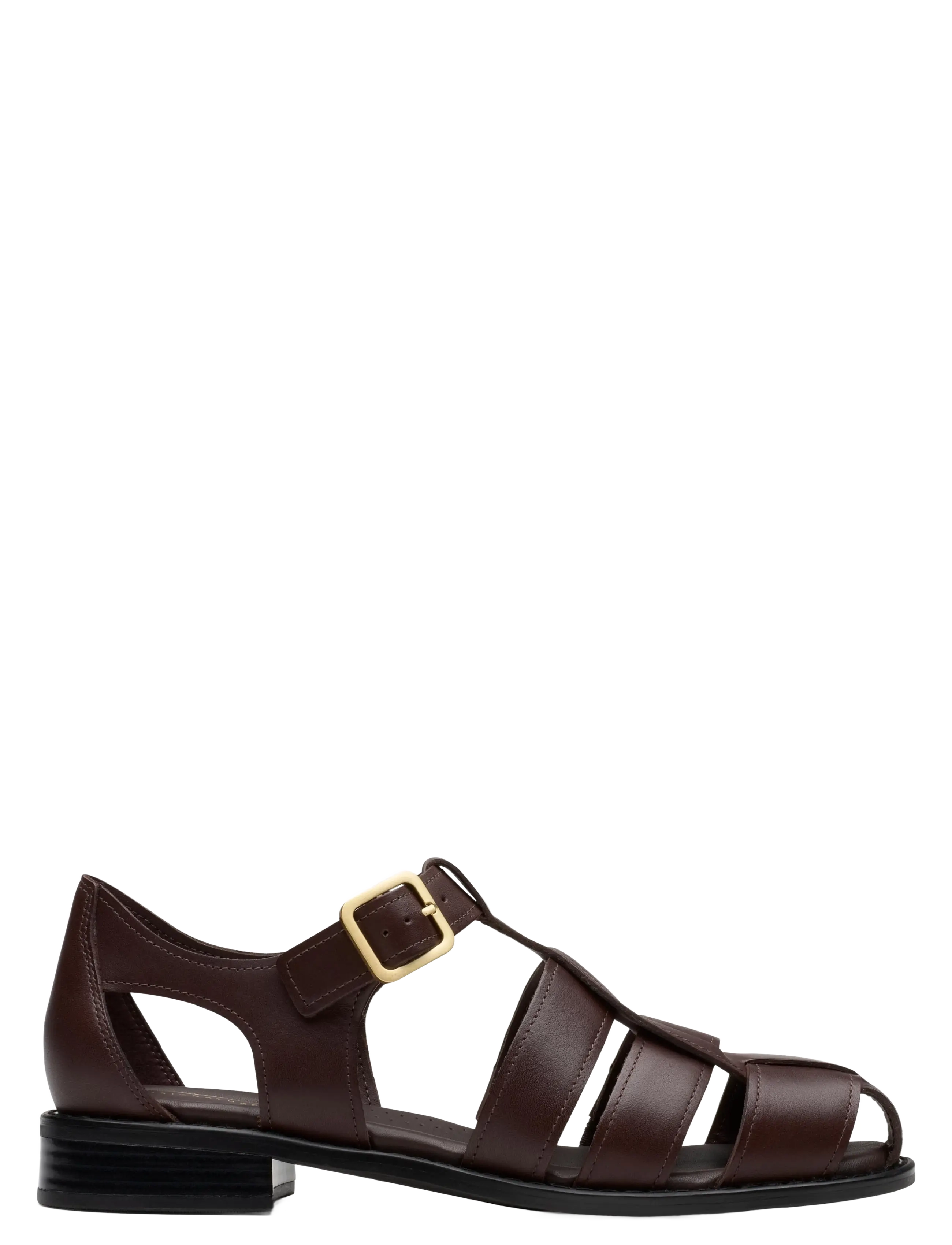 Clarks Hana Sun D - Sandales - DARK BROWN LEA / brown