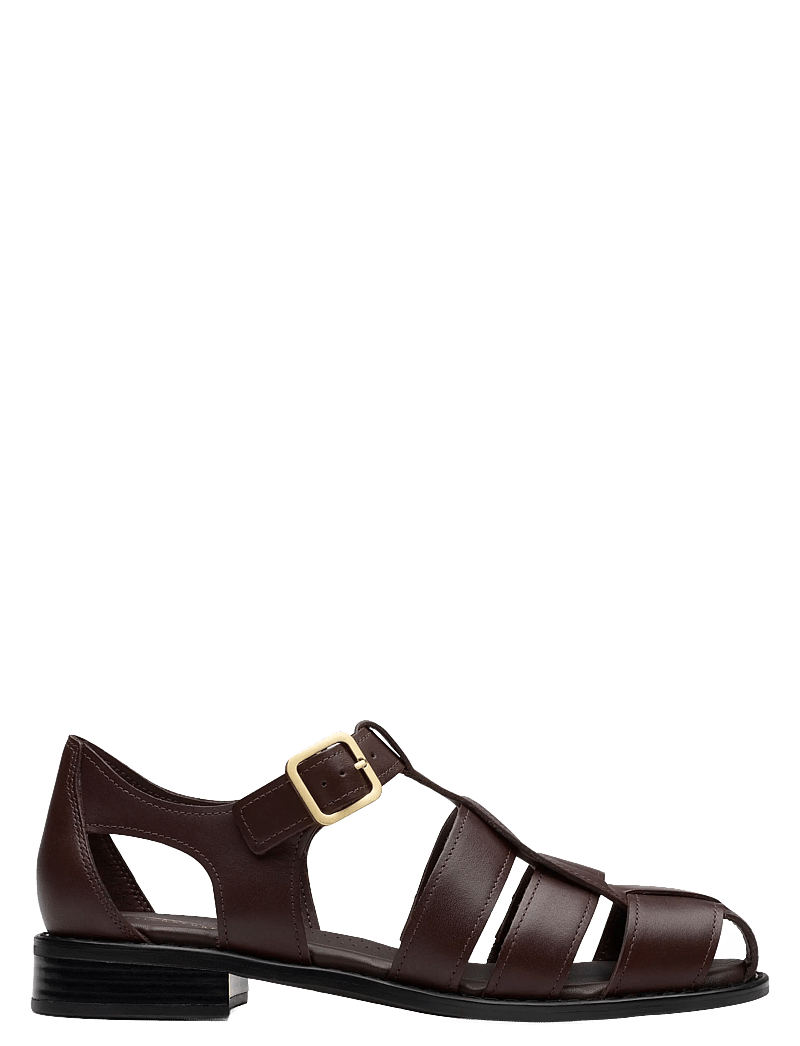 Clarks - Hana Sun D - matalat sandaalit - dark brown lea - 0