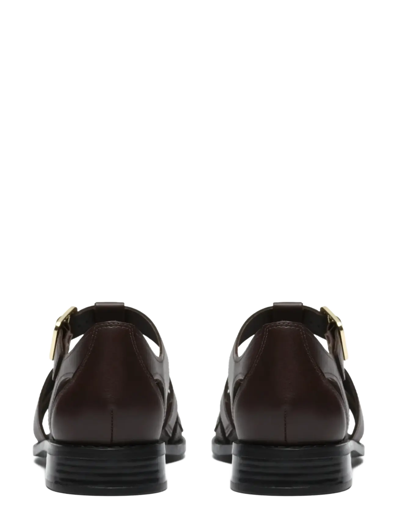 Clarks - Hana Sun D - flache sandalen - dark brown lea - 1