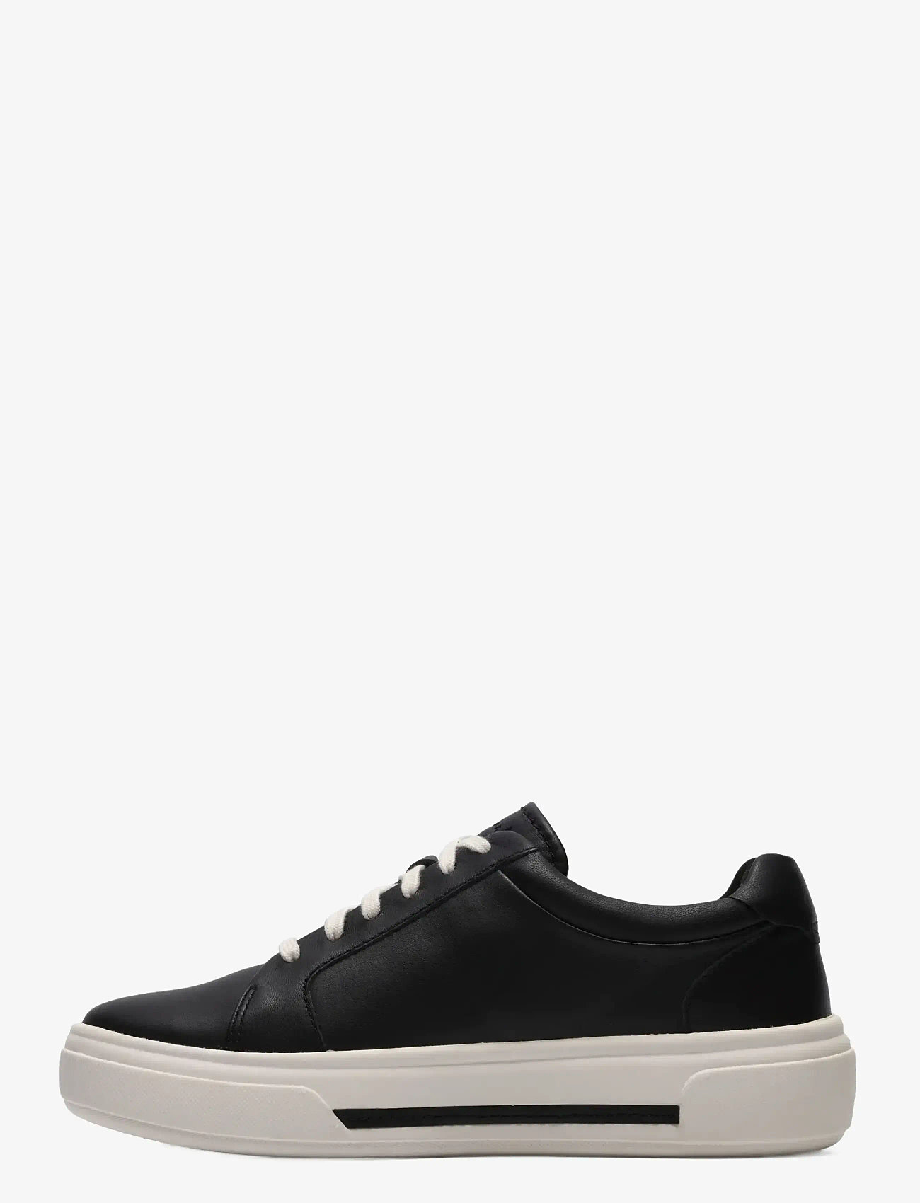 Clarks - Hollyrose Zip D - lave sneakers - black leather - 3