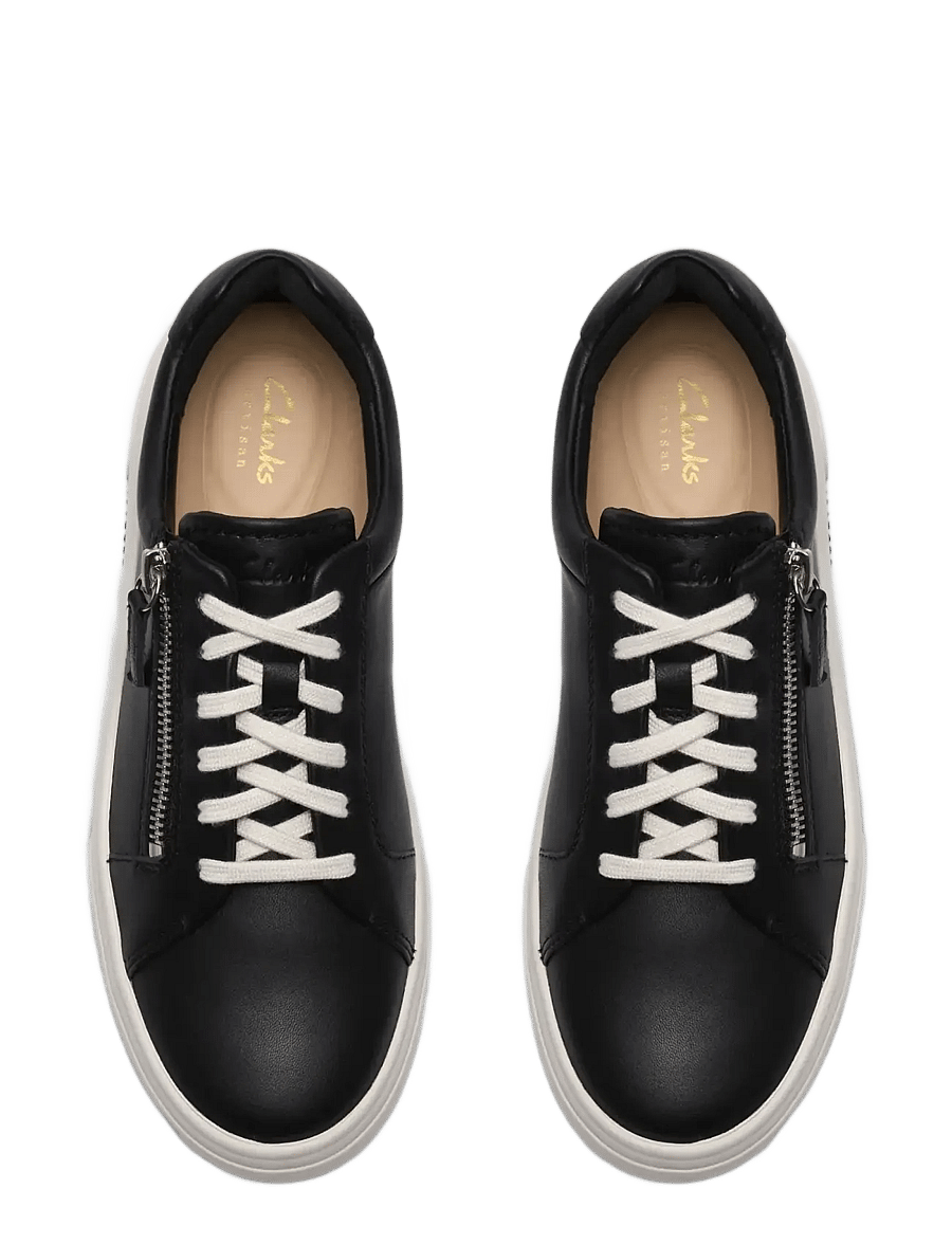 Clarks - Hollyrose Zip D - niedrige sneaker - black leather - 5