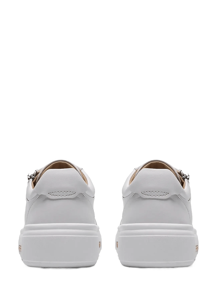 Clarks - Hollyrose Zip D - confirmation - white leather - 1