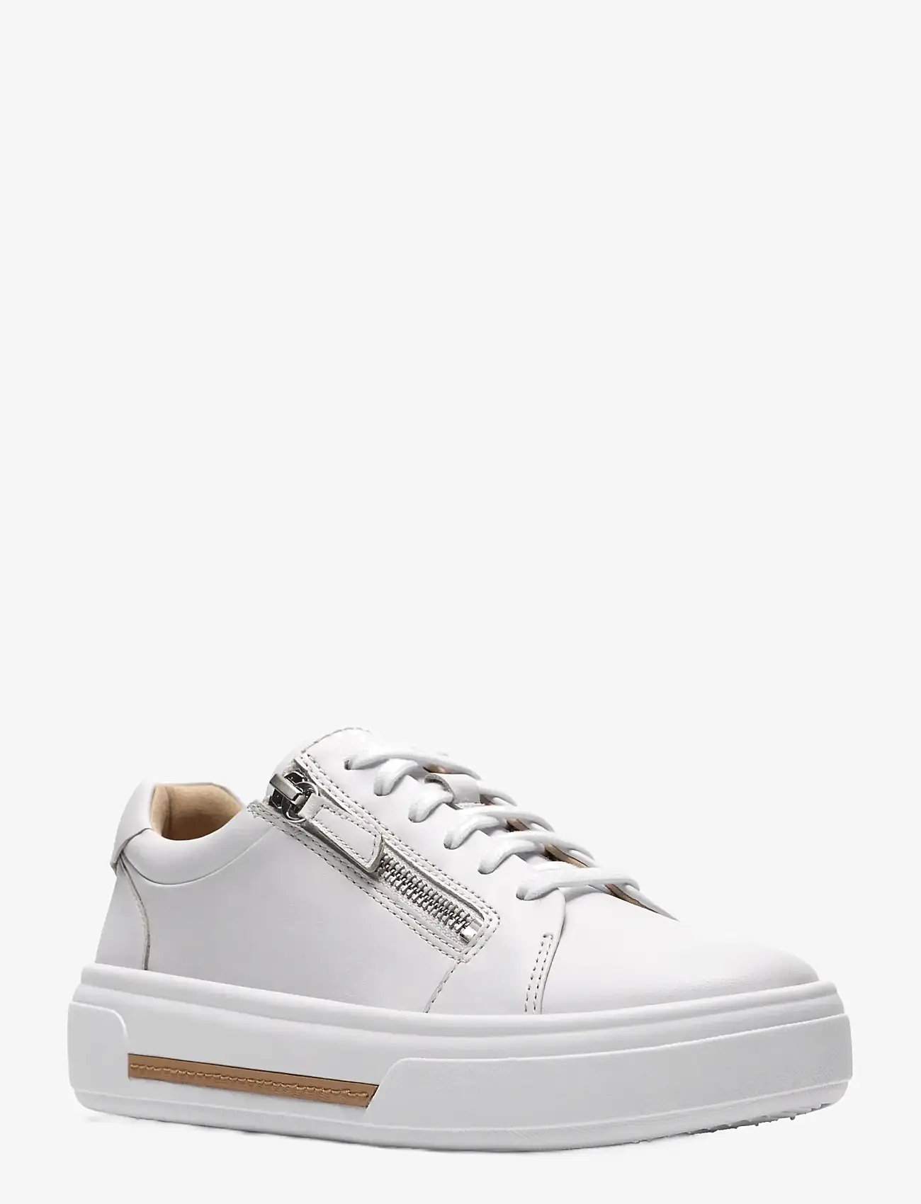 Clarks - Hollyrose Zip D - konfirmationstøj - white leather - 2