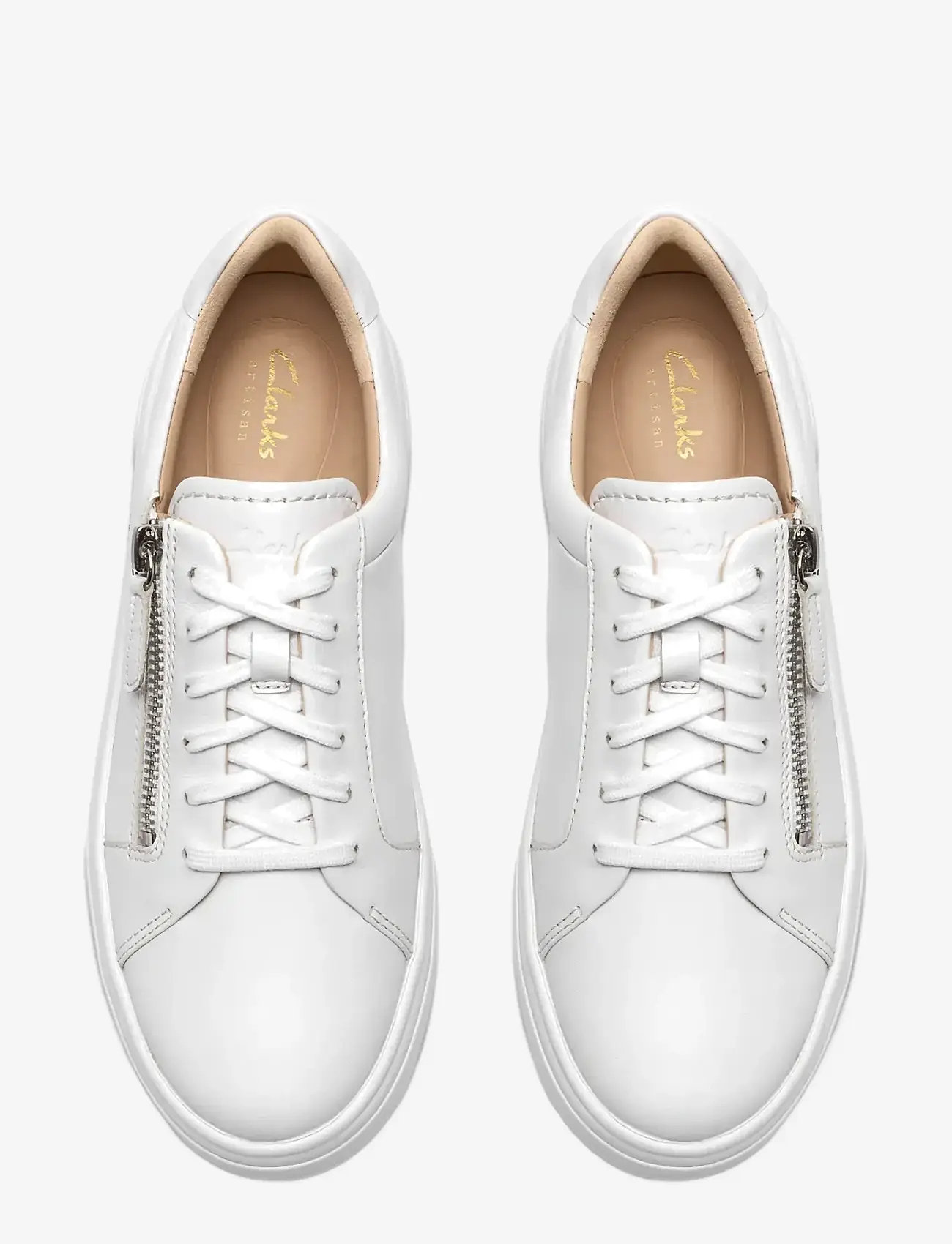 Clarks - Hollyrose Zip D - konfirmationstøj - white leather - 5