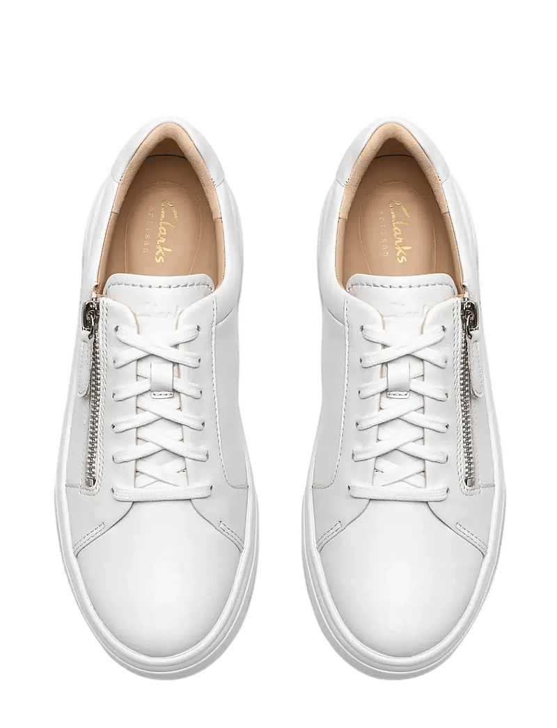 Clarks - Hollyrose Zip D - konfirmatsioon - white leather - 5