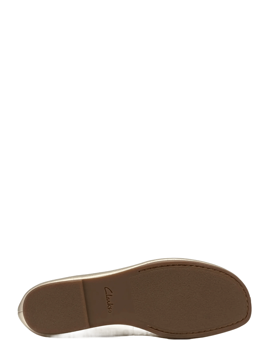 Clarks - Livia Lily D - mados tendencijos - gold leather - 4
