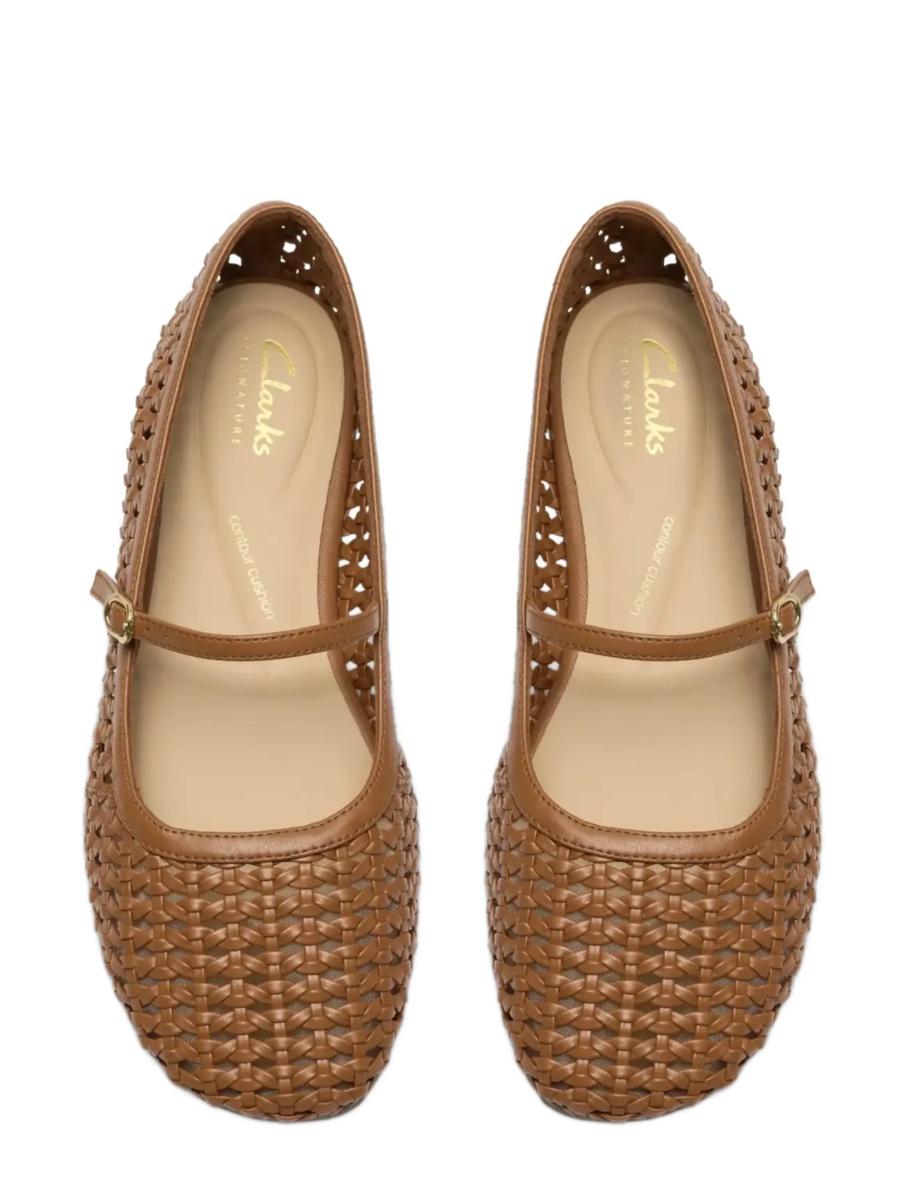 Clarks - Livia Sky D - ballerinaer - tan weave - 5
