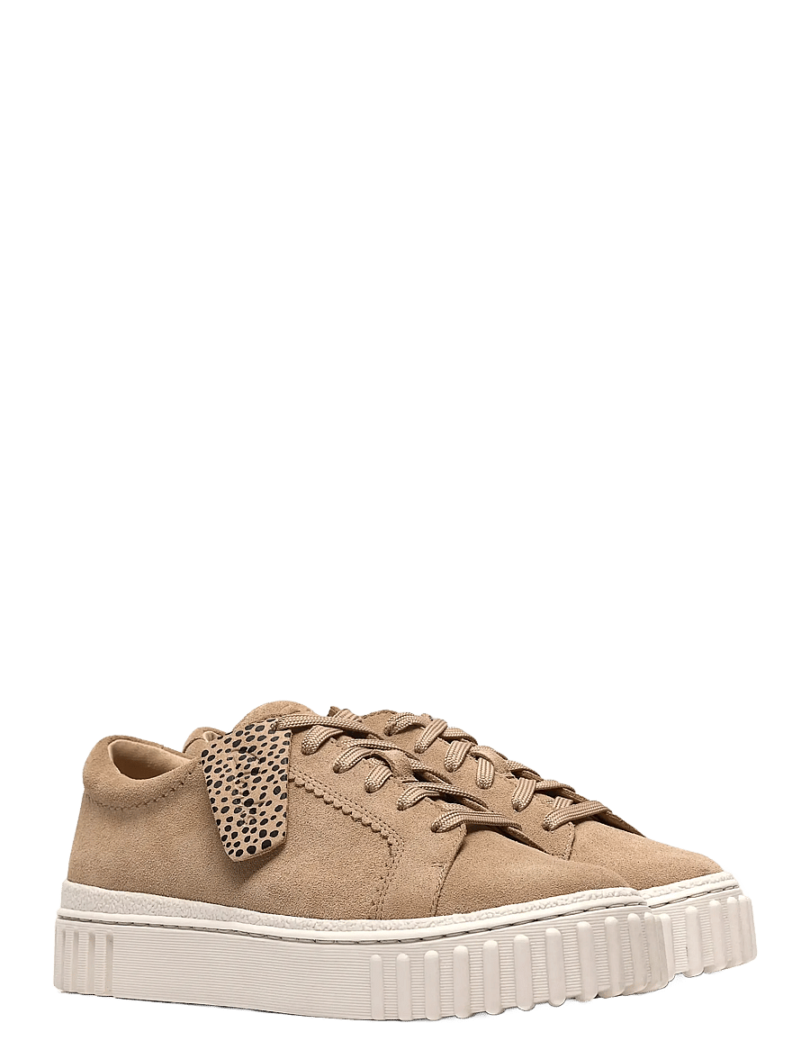 Clarks - Mayhill Walk D - lage sneakers - beige suede - 5