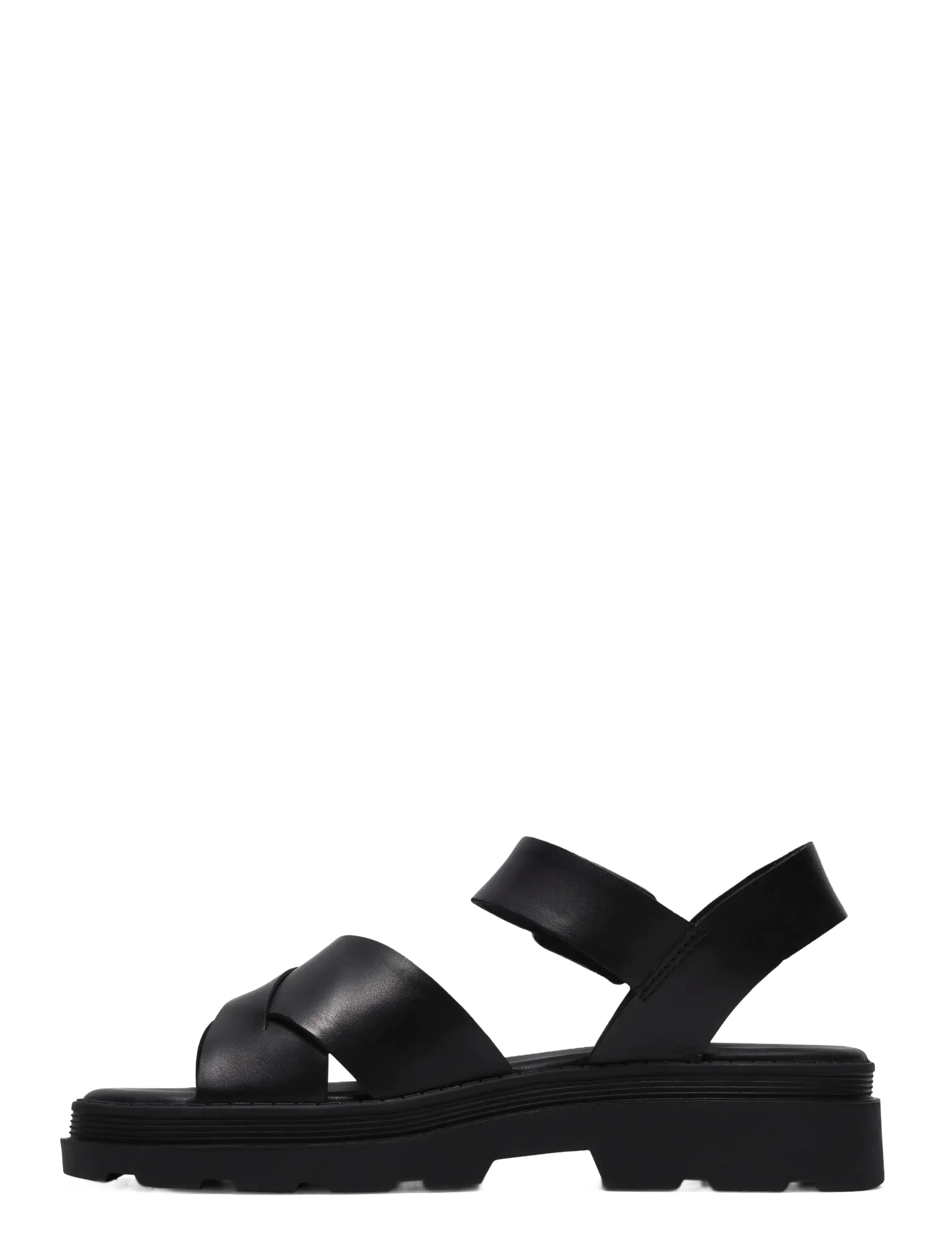 Clarks - Orinoco3 Cross D - flat sandals - black leather - 3