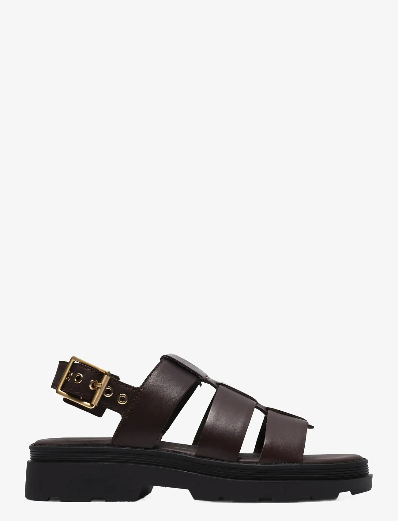 Clarks - Orinoco3 Strap D - flade sandaler - dark brown lea - 0