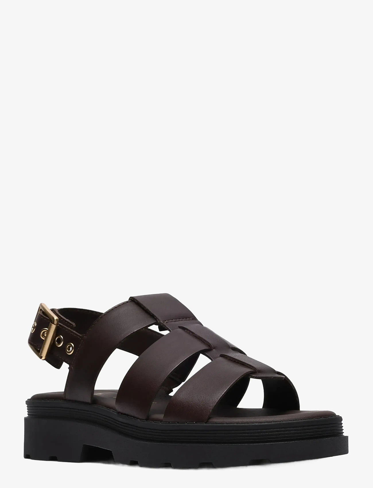 Clarks - Orinoco3 Strap D - flade sandaler - dark brown lea - 5