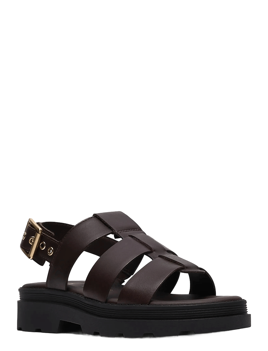 Clarks - Orinoco3 Strap D - flache sandalen - dark brown lea - 5