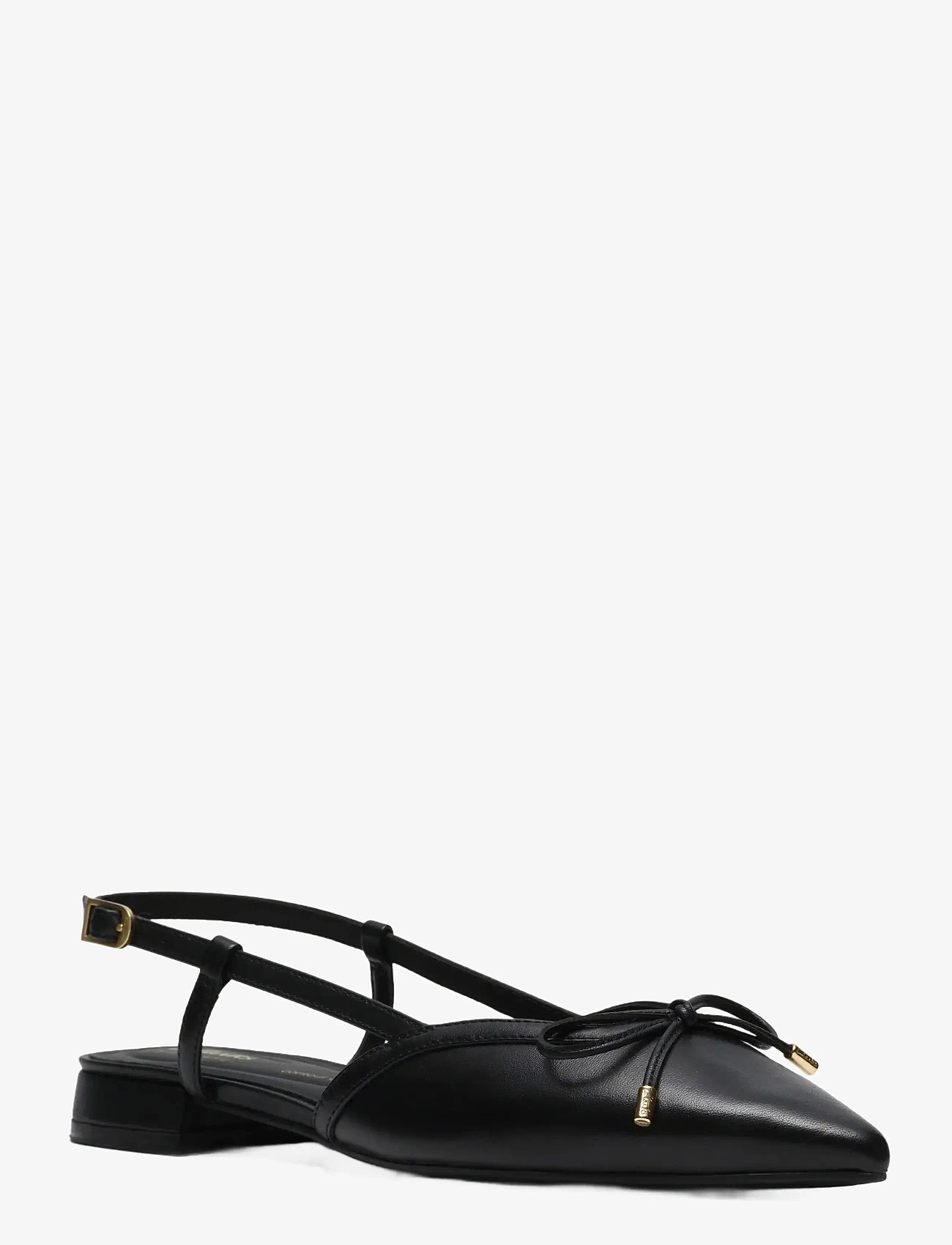Clarks - Sensa15 Bow D - platta slingbacks - black leather - 0