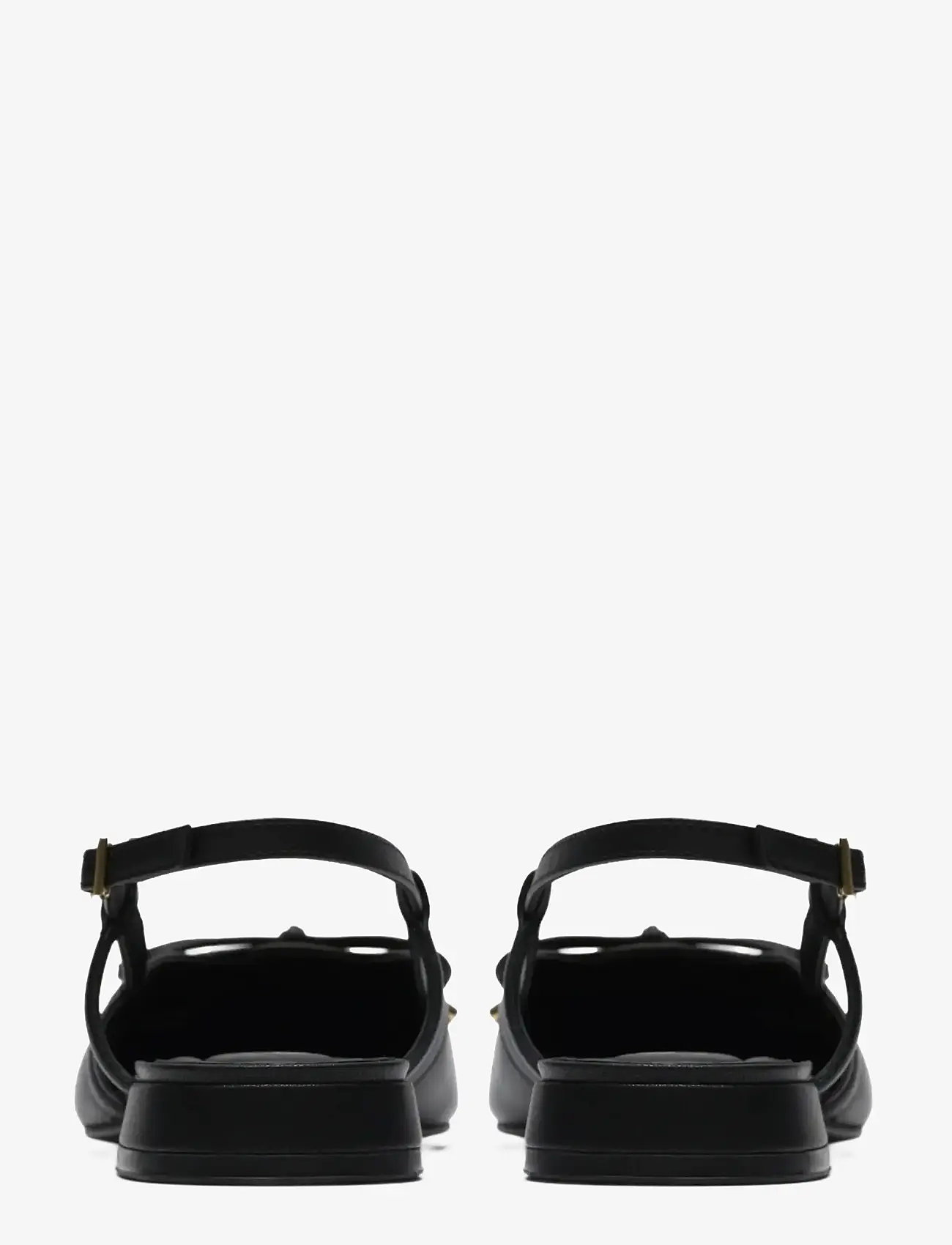 Clarks - Sensa15 Bow D - platta slingbacks - black leather - 1