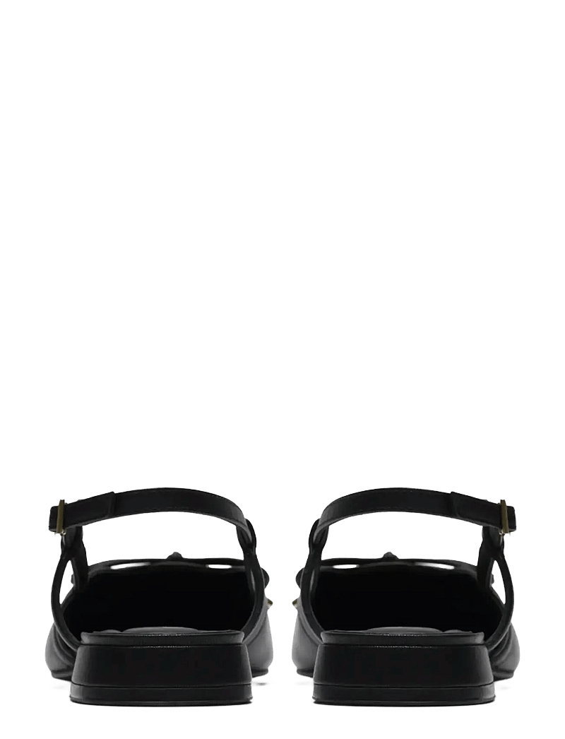 Clarks - Sensa15 Bow D - platta slingbacks - black leather - 1