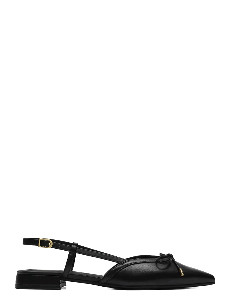 Clarks - Sensa15 Bow D - platta slingbacks - black leather - 2