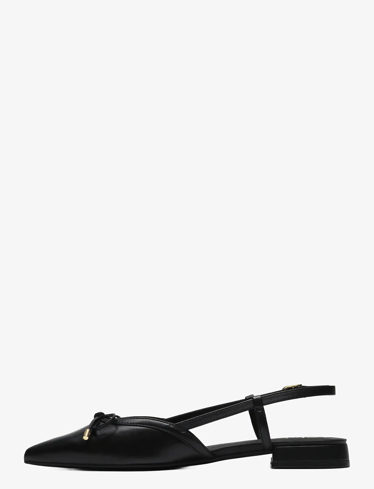 Clarks - Sensa15 Bow D - platta slingbacks - black leather - 3