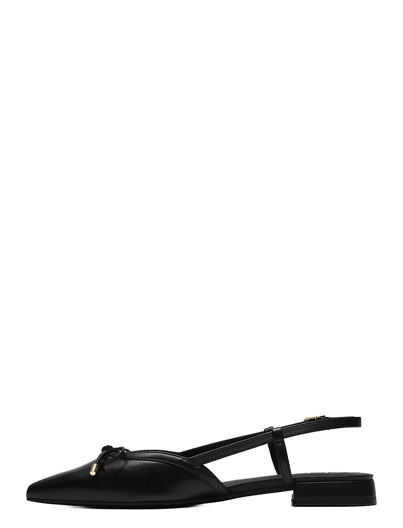 Clarks - Sensa15 Bow D - platta slingbacks - black leather - 3