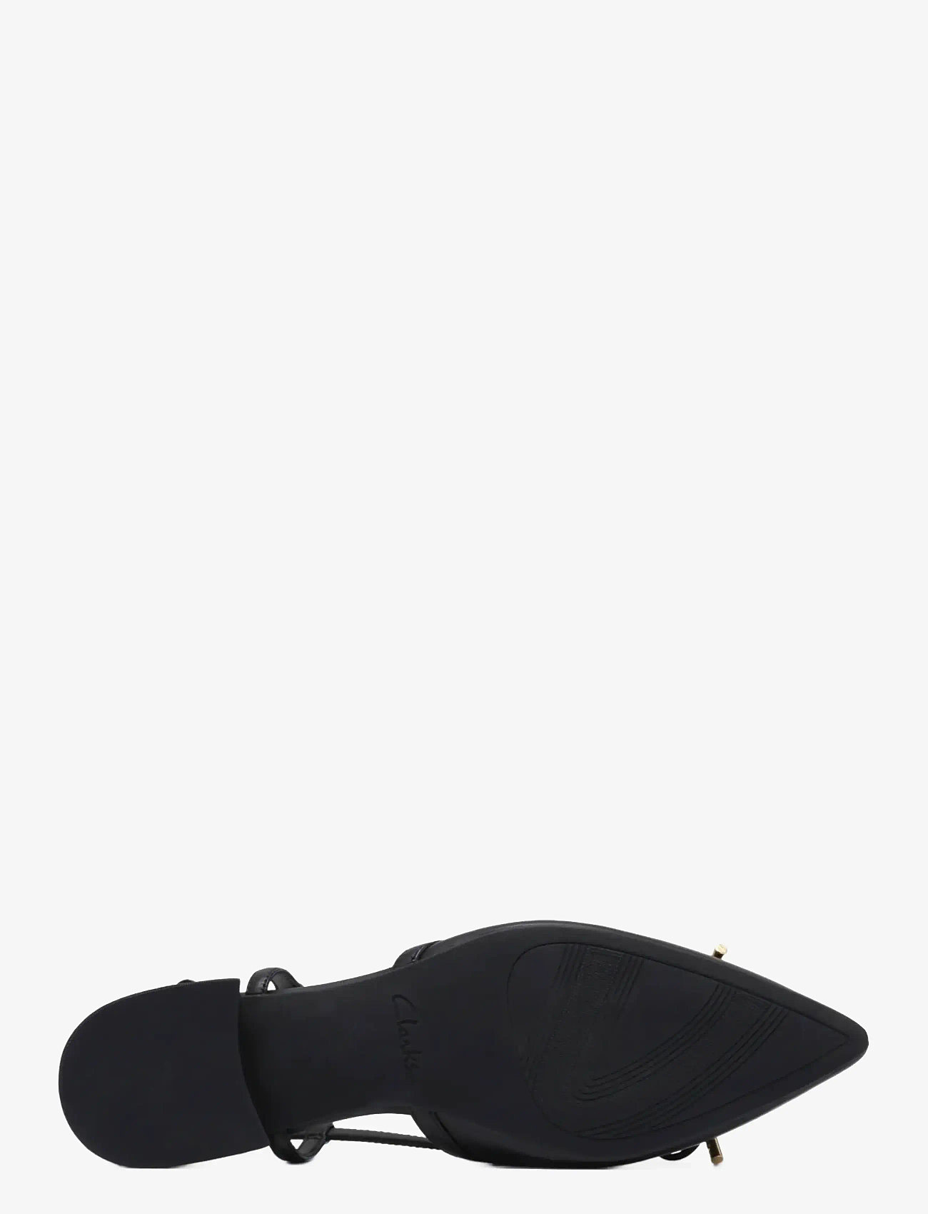 Clarks - Sensa15 Bow D - platta slingbacks - black leather - 4