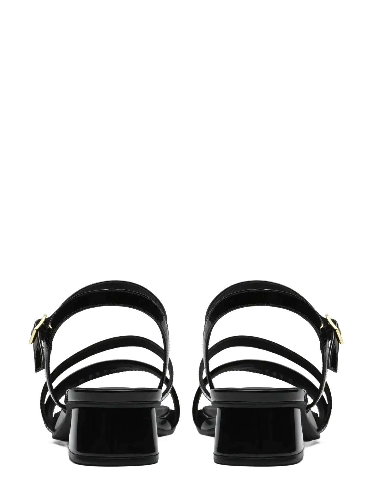 Clarks - Serina35 Strap D - sandały na obcasie - black pat - 1