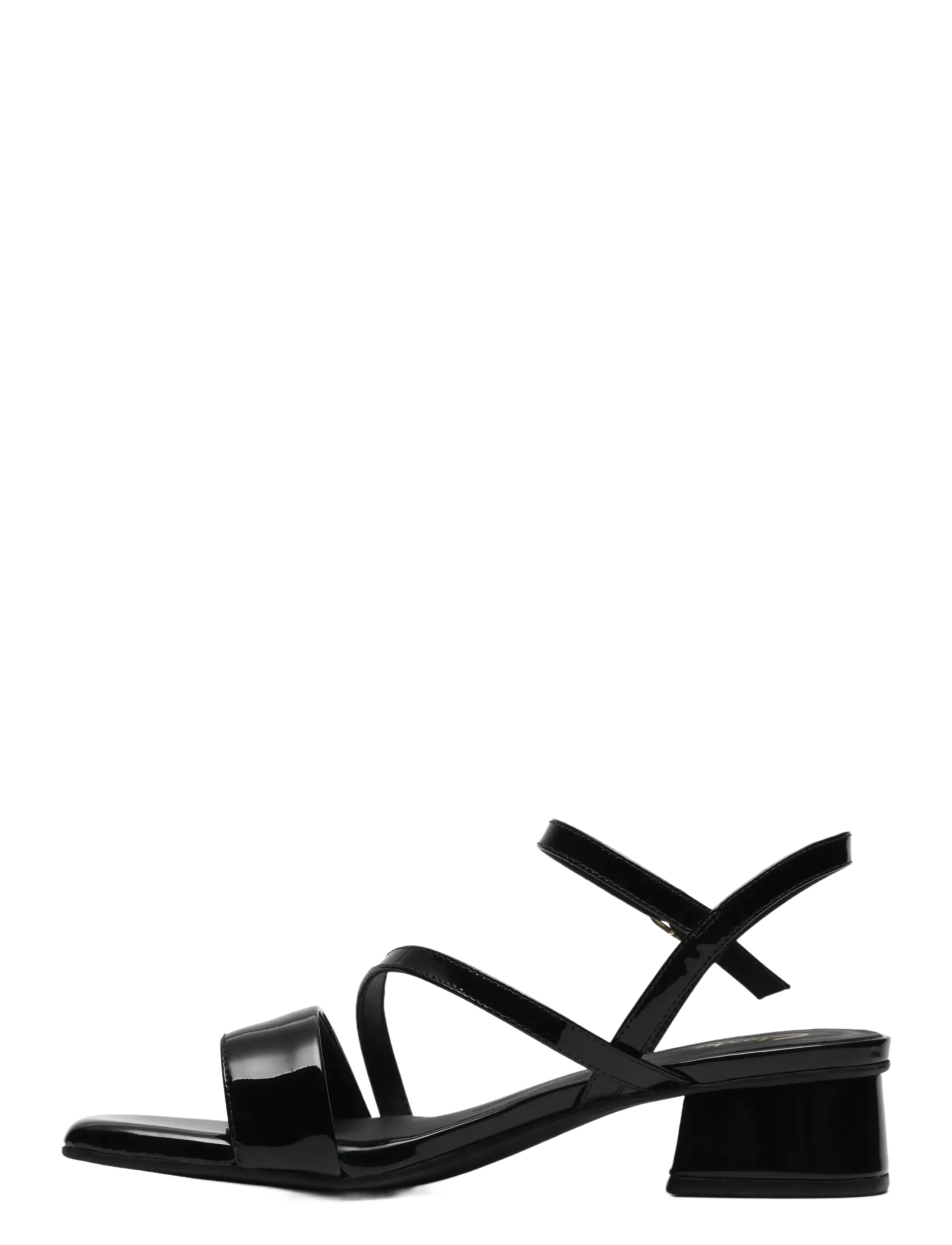 Clarks - Serina35 Strap D - sandały na obcasie - black pat - 3