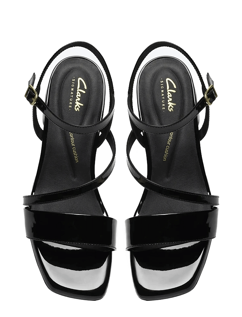 Clarks - Serina35 Strap D - lahtised kontsakingad - black pat - 5