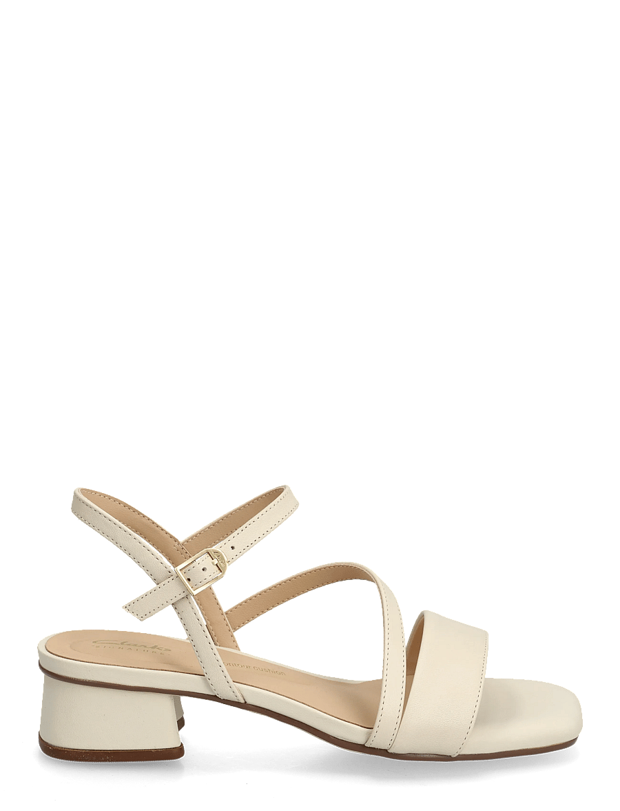 Clarks - Serina35 Strap D - sandaler med hæl - cream leather - 1