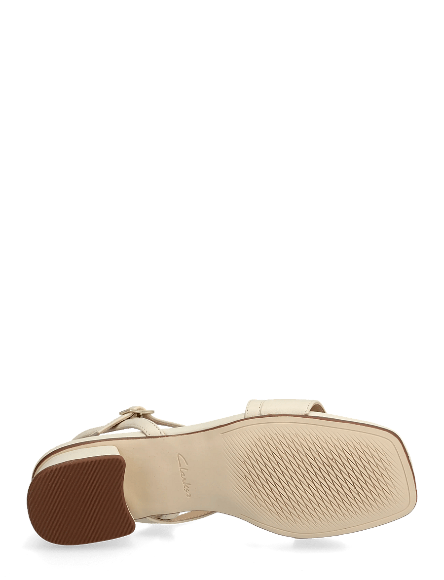 Clarks - Serina35 Strap D - sandaler med hæl - cream leather - 4