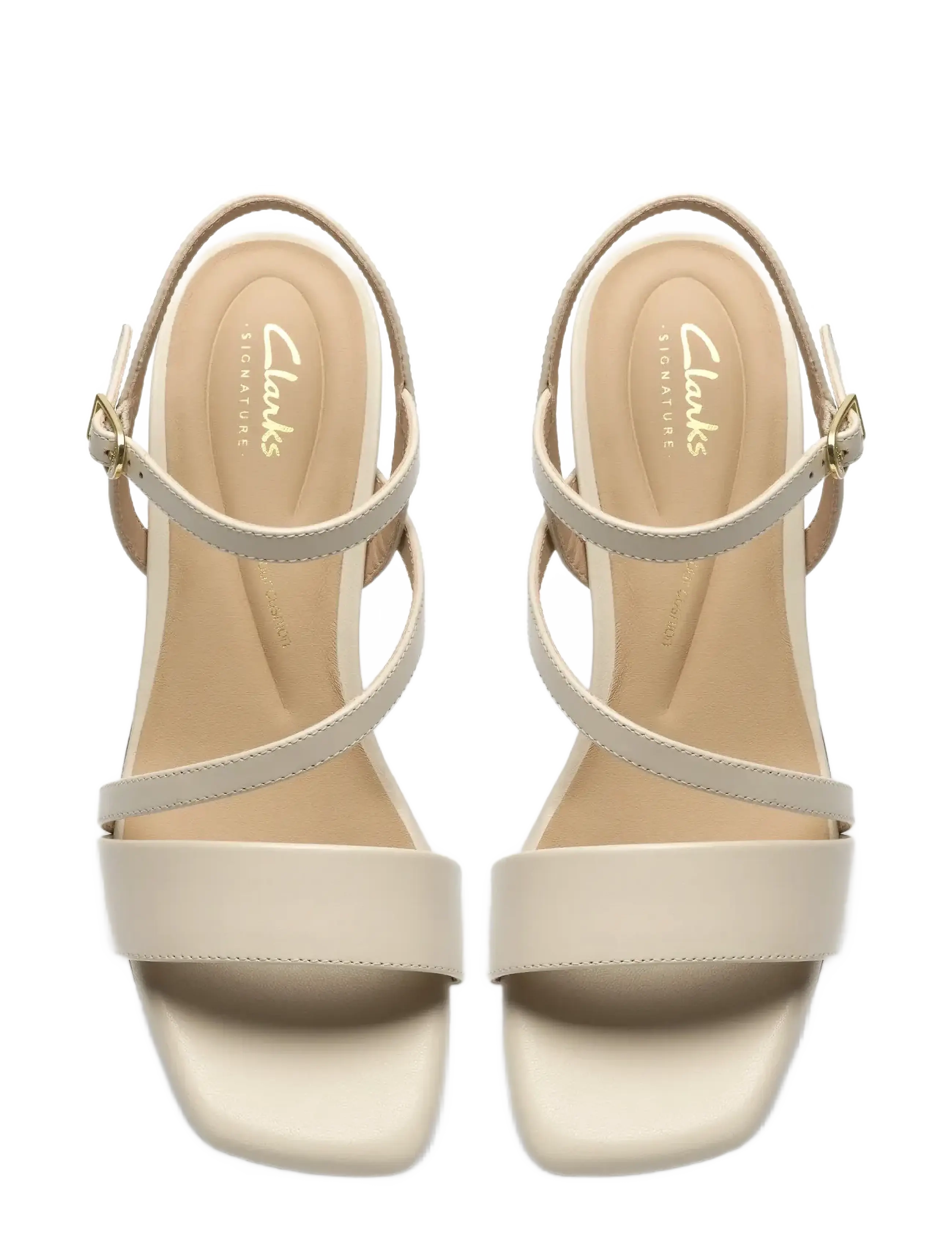 Clarks - Serina35 Strap D - festtøj til outletpriser - cream leather - 5