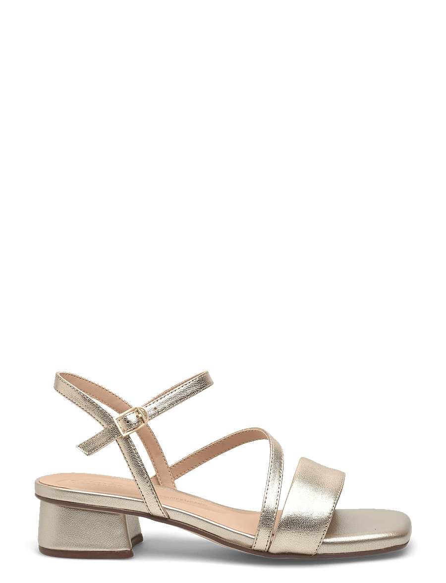 Clarks - Serina35 Strap D - lahtised kontsakingad - gold leather - 1