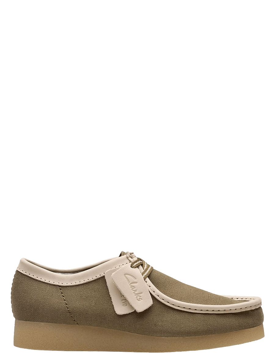 Clarks - WallabeeEVO G - shop etter anledning - olive combi - 0