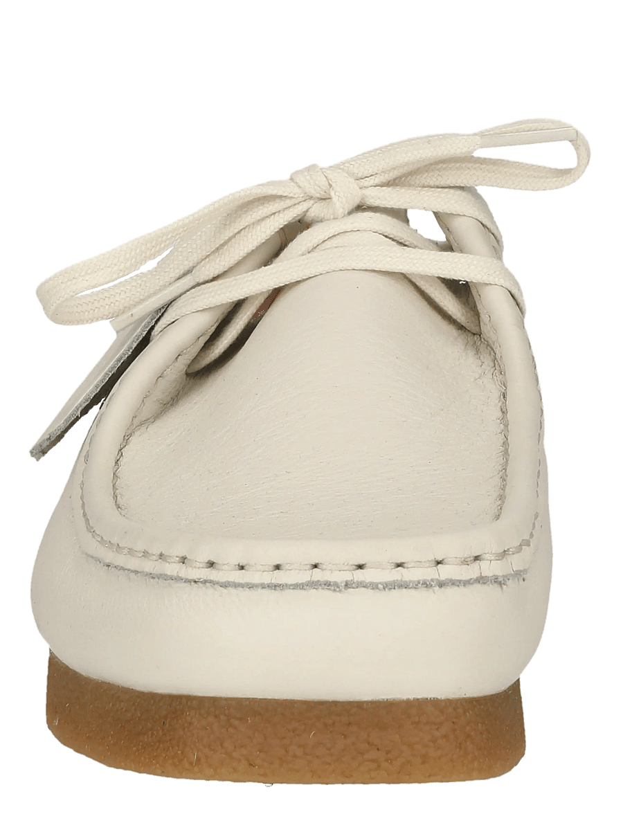 Clarks - WallabeeEVO G - shop etter anledning - white leather - 3