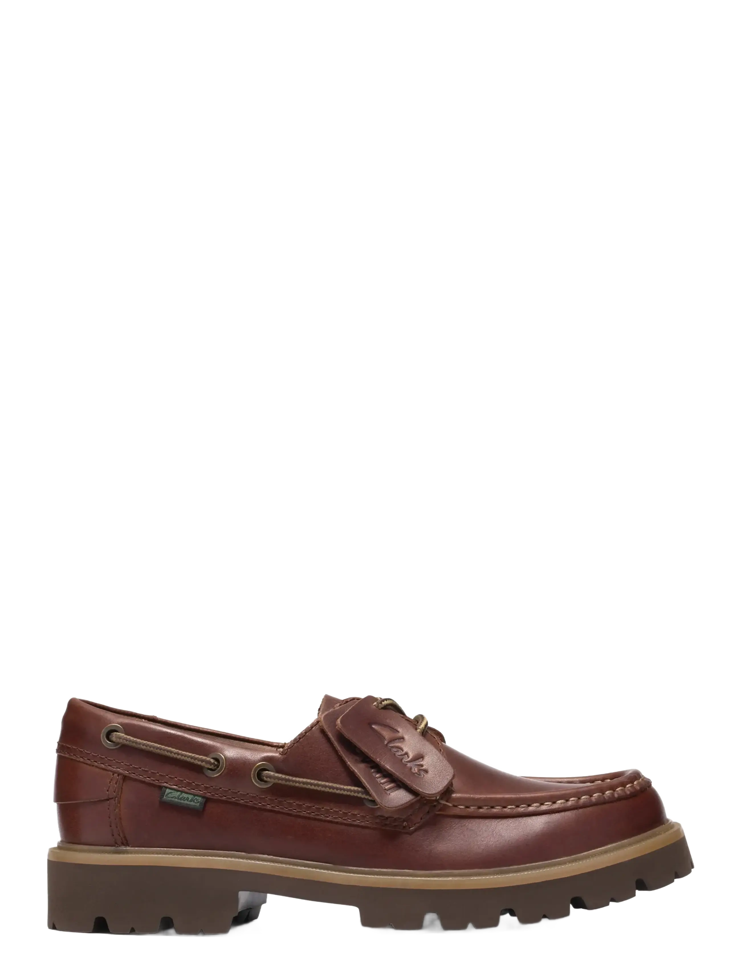 Clarks Cleyhill Boat G - Sejlersko - BROWN LEATHER / brown