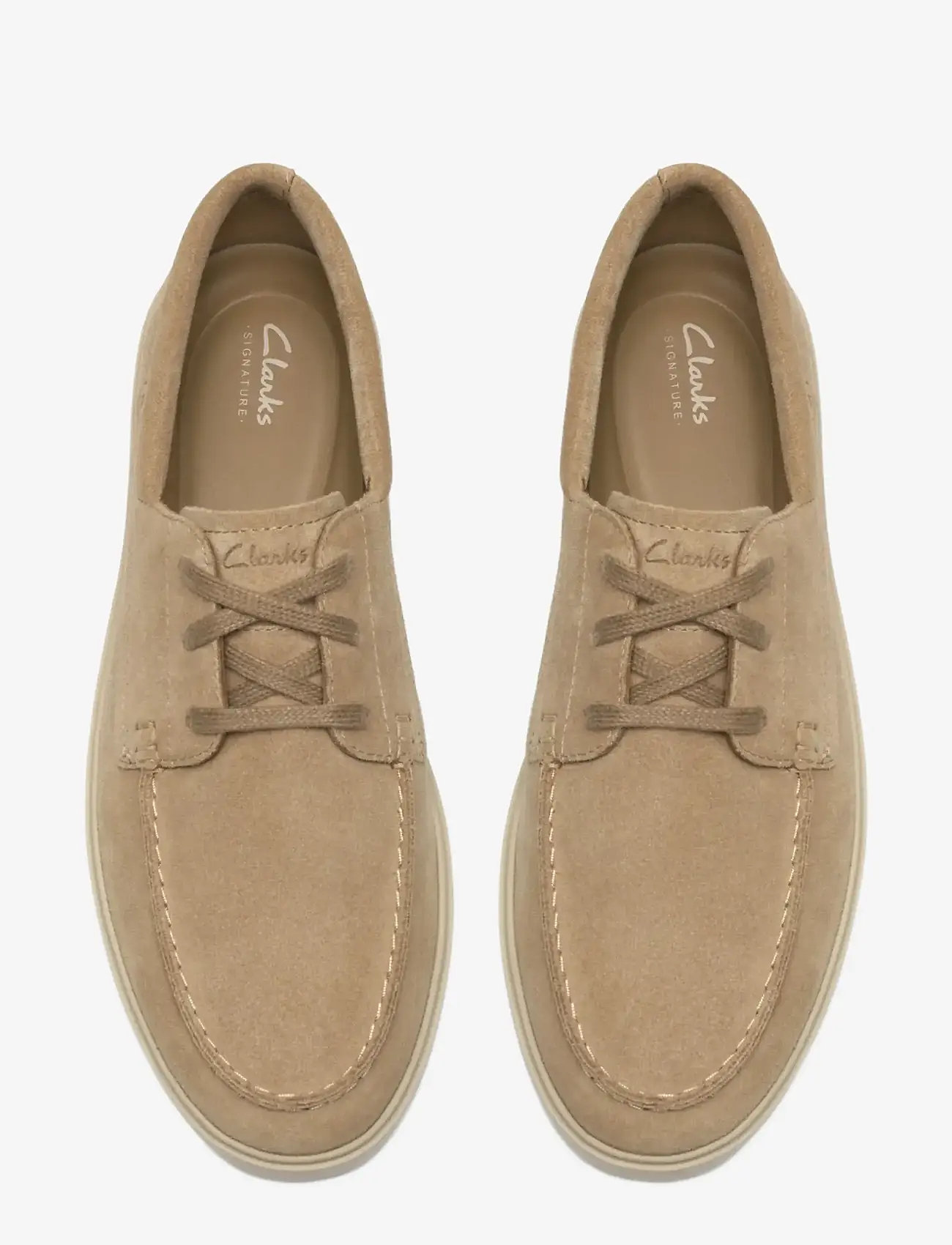 Clarks - Lockford Boat G - shop by occasion - dark sand suede - 1