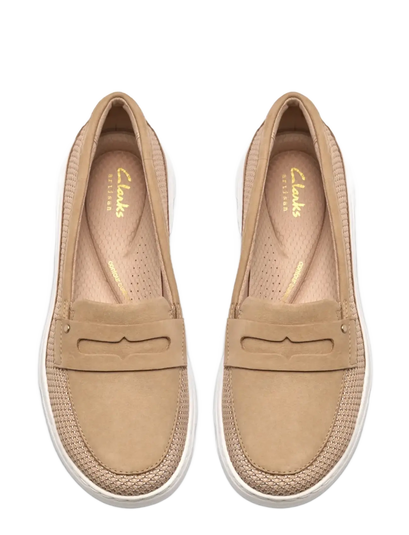 Clarks - Nalle Glide D - mokassiinid - beige nubuck - 5