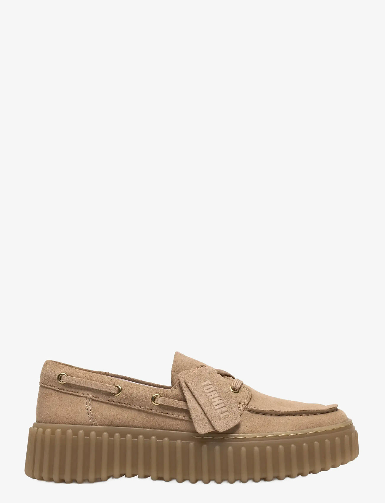 Clarks - Torhill Boat D - seglarskor - beige suede - 0