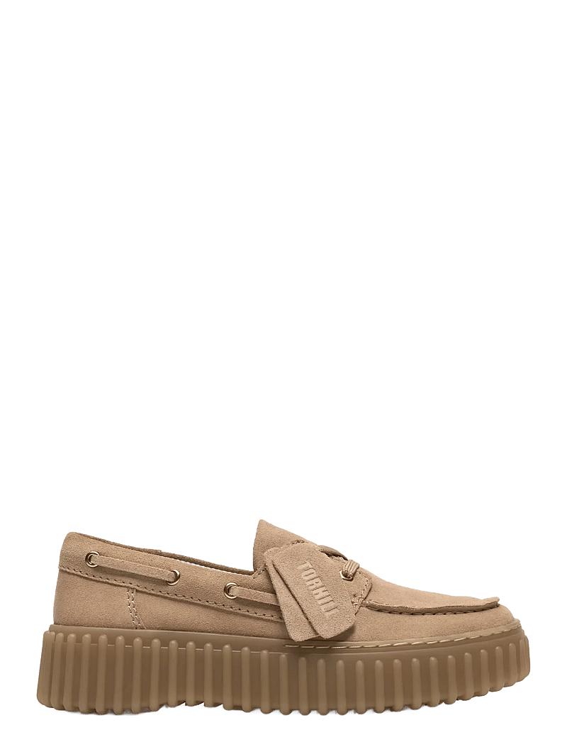 Clarks - Torhill Boat D - seglarskor - beige suede - 0