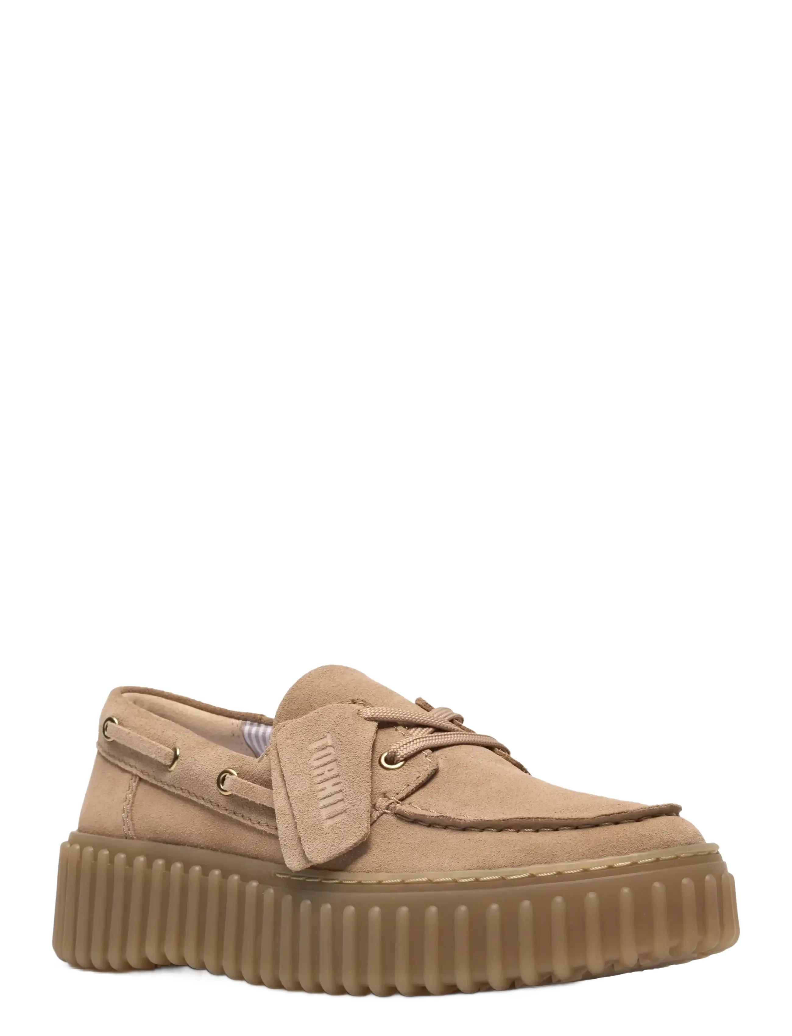 Clarks - Torhill Boat D - beige suede - 2