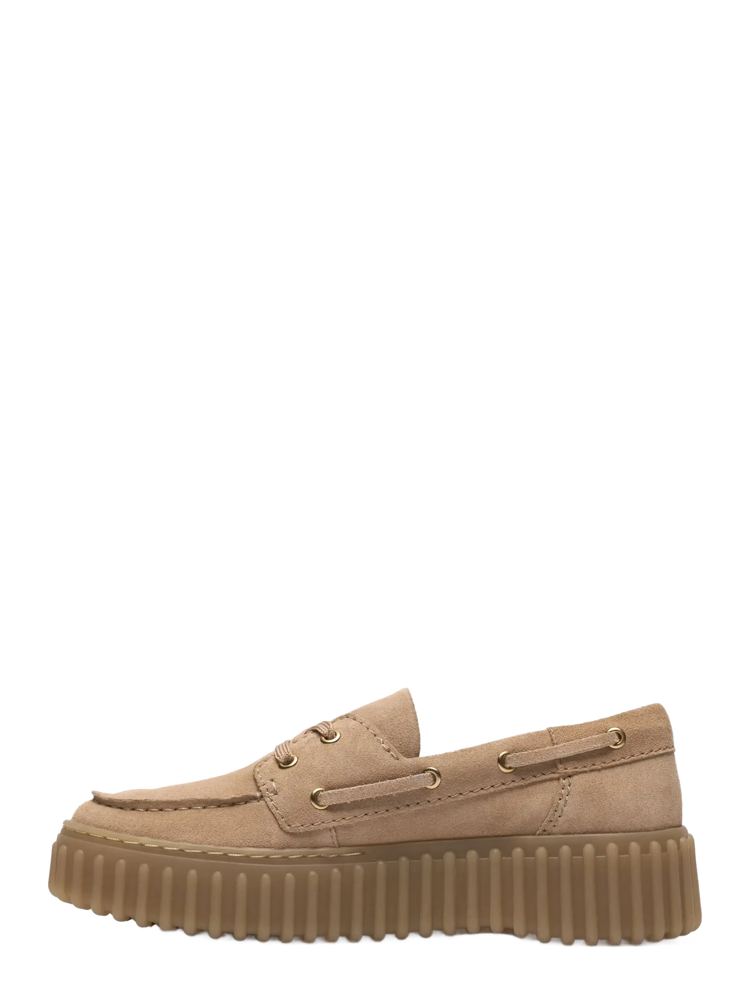Clarks - Torhill Boat D - beige suede - 3