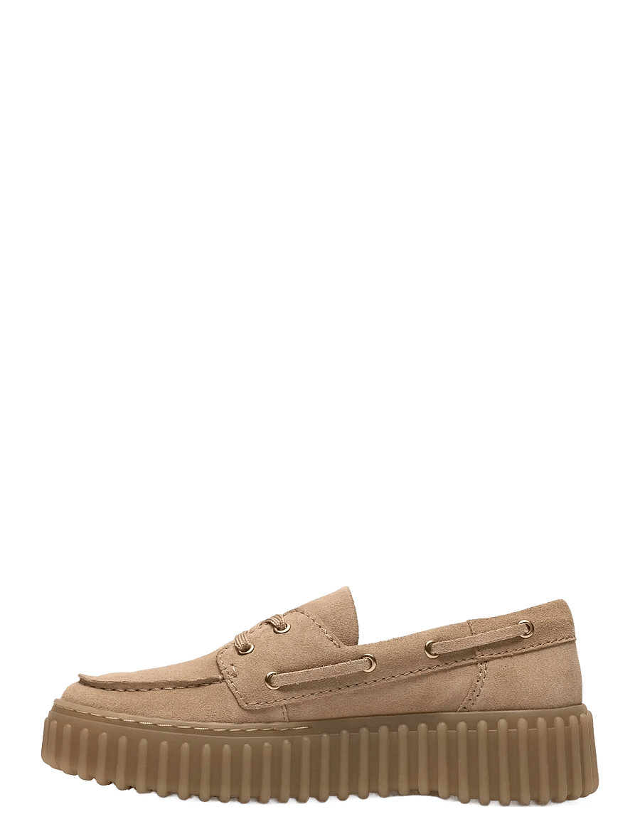 Clarks - Torhill Boat D - beige suede - 3