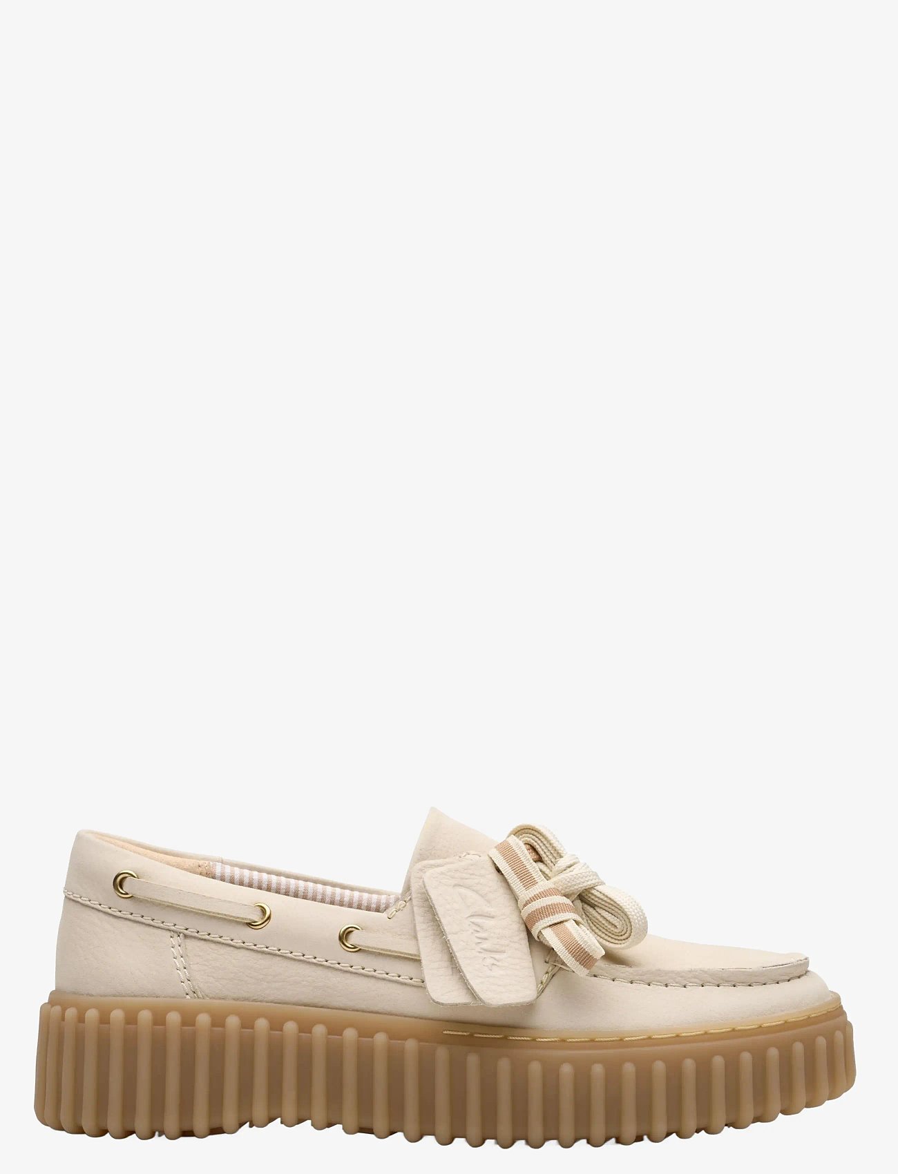 Clarks - Torhill Boat D - sejlersko - cream nubuck - 0