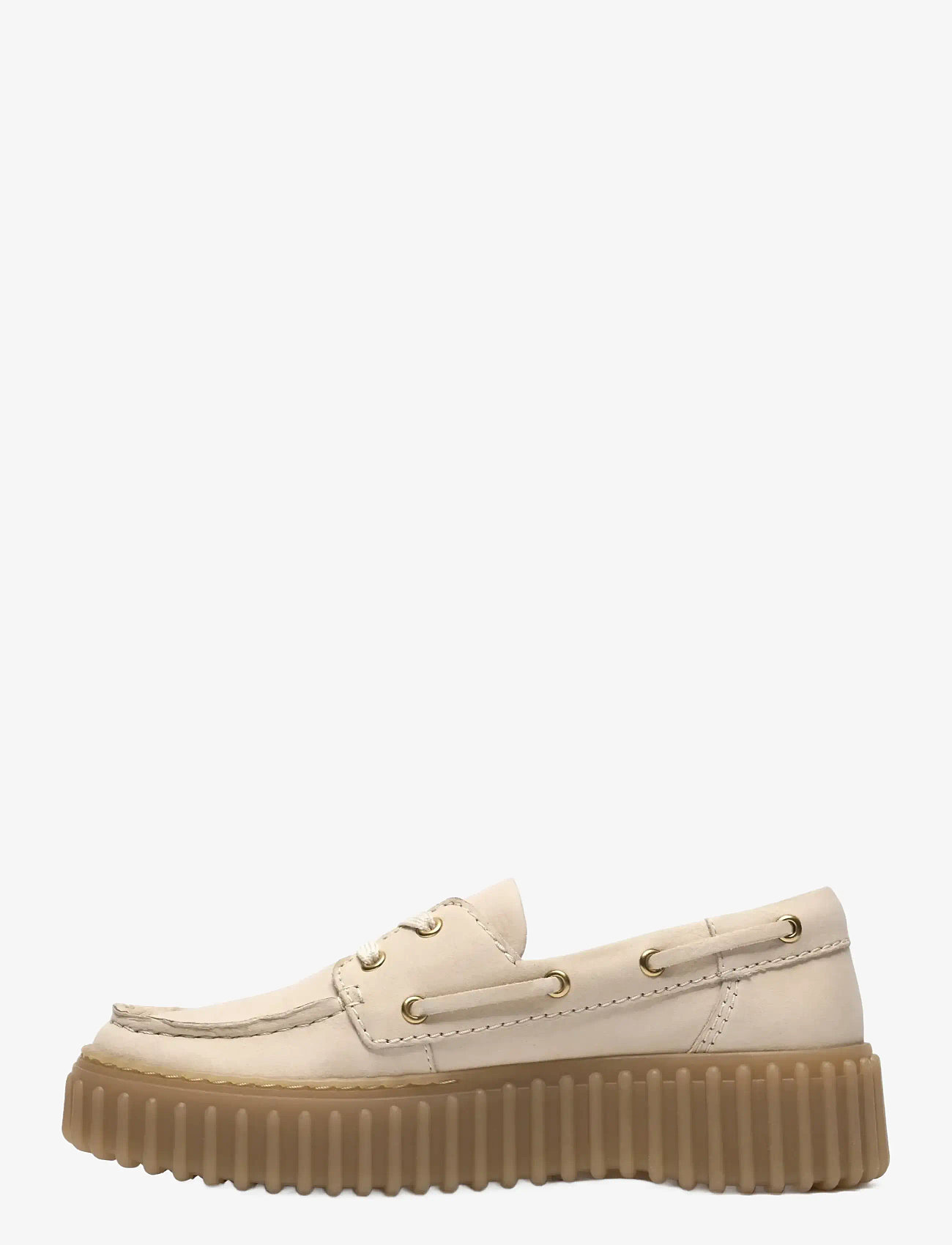 Clarks - Torhill Boat D - sejlersko - cream nubuck - 1