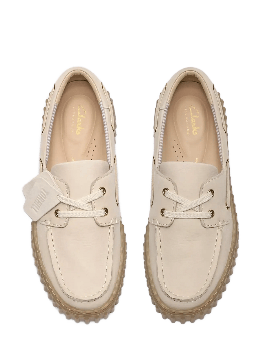 Clarks - Torhill Boat D - bootsschuhe - cream nubuck - 4