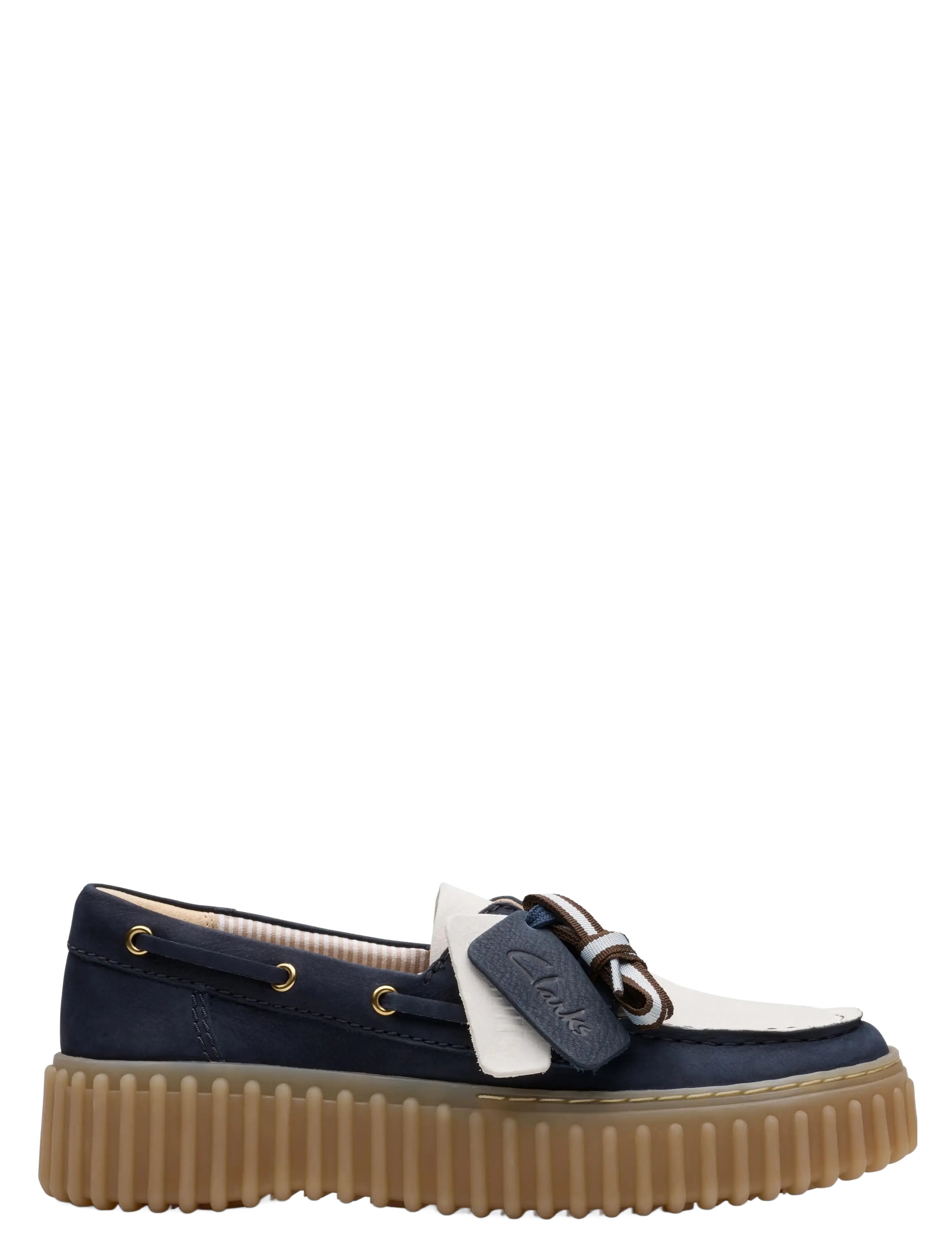 Clarks - Torhill Boat D - navy combi - 0