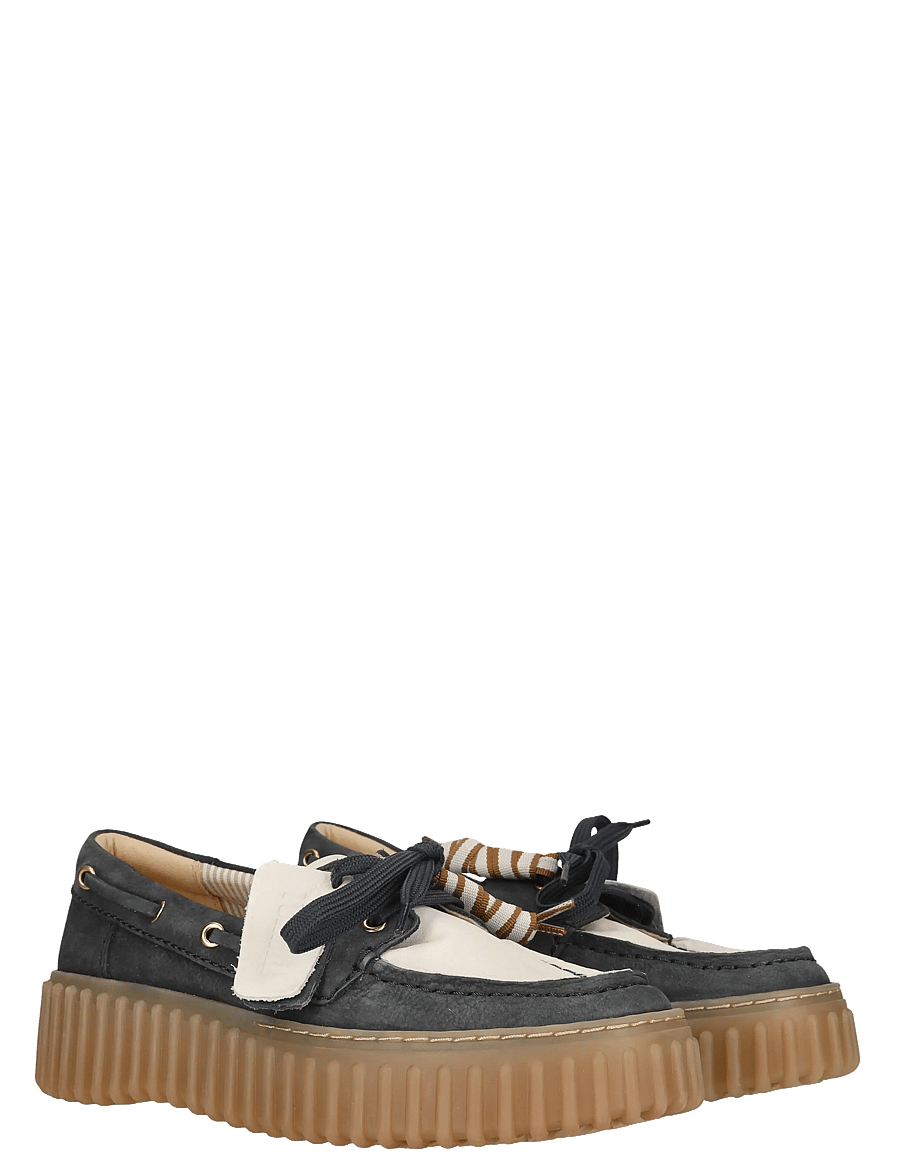 Clarks - Torhill Boat D - purjekingad - navy combi - 1